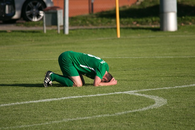 Photo of a sad soccer player